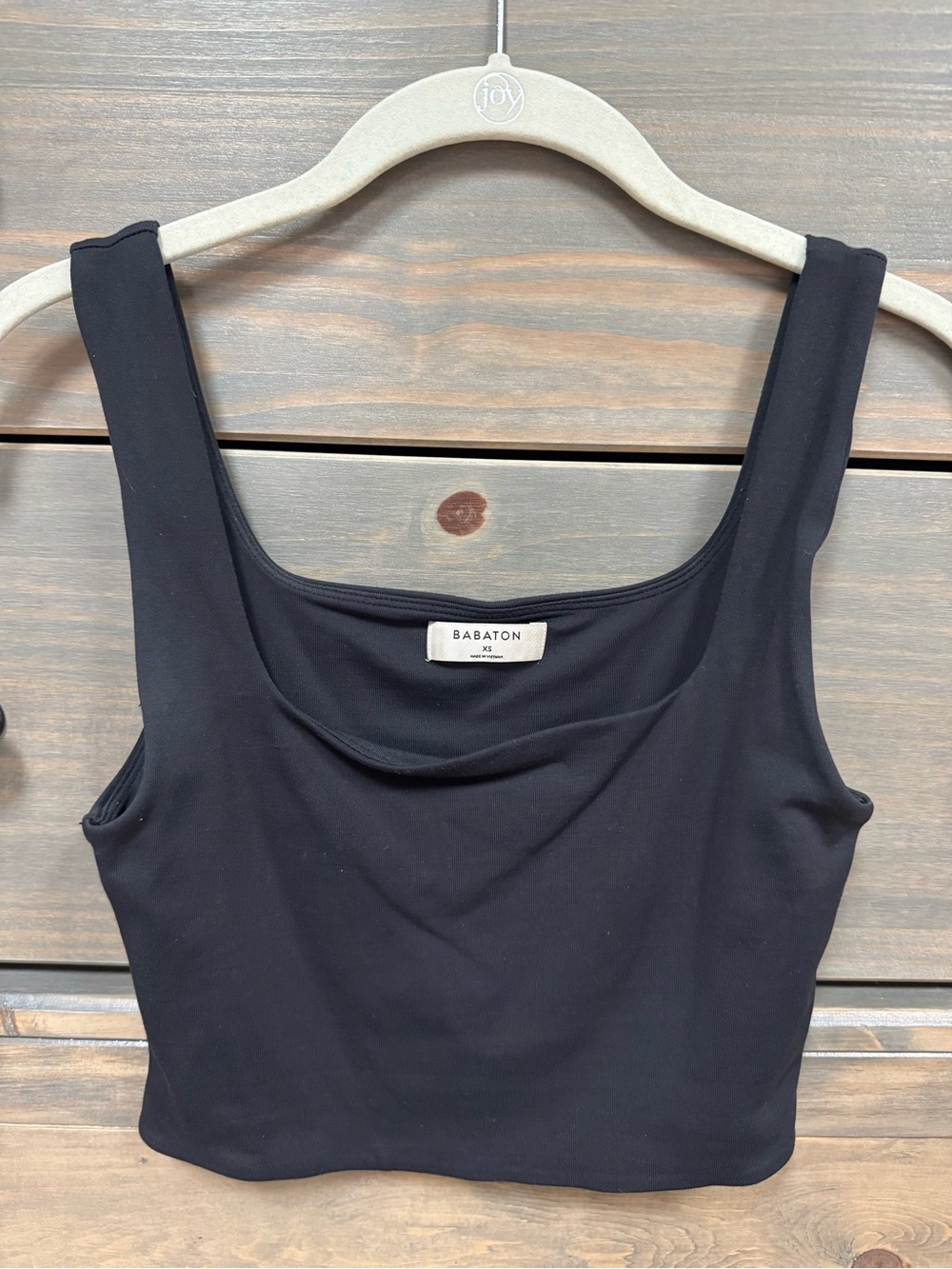 Babaton Contour Square Neck Crop Tank